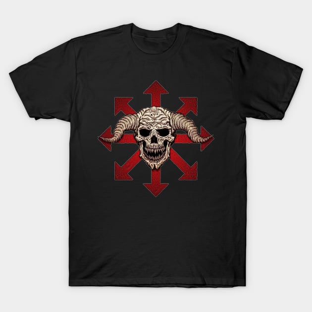 Chaos Skull - Azhmodai 2018 T-Shirt by azhmodai